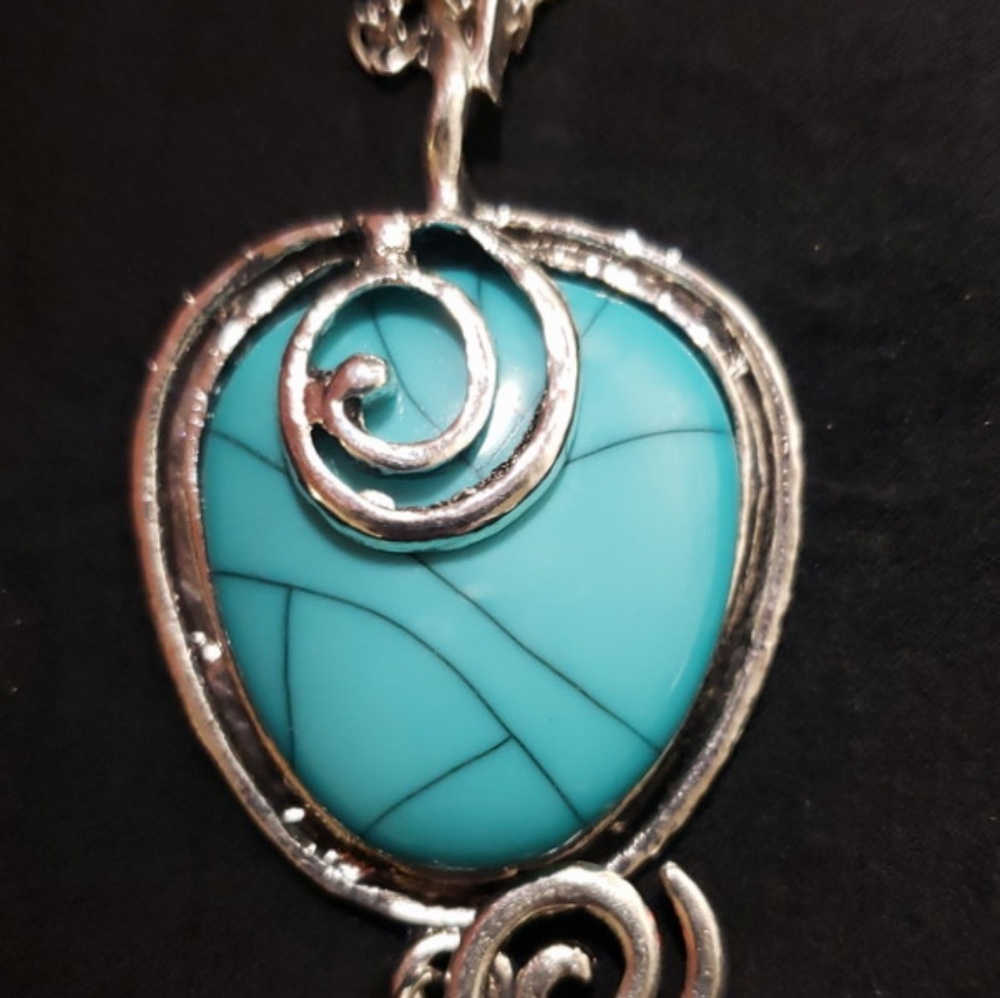 Handmade necklace vintage Stone